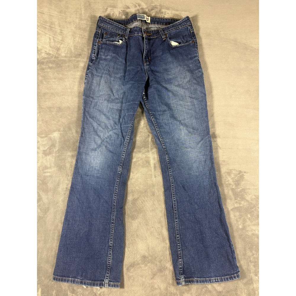 Signature by Levi Strauss Women Mid Rise Bootcut Jeans 12 M Blue Stretch Denim
